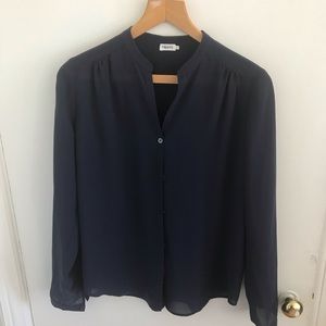 Filippa K XS navy blouse